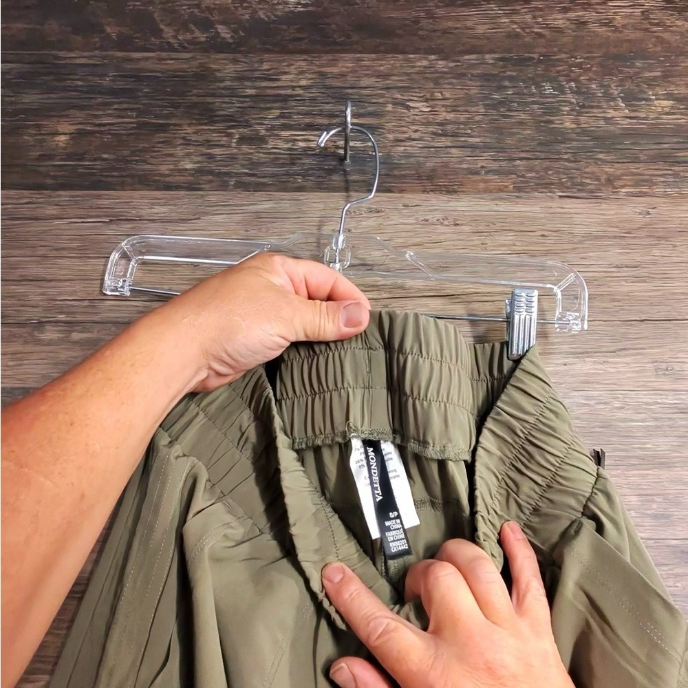Mondetta Dusty Olive Green Side Stitch Wide Leg with Relaxed Fit - Picture 6 of 13